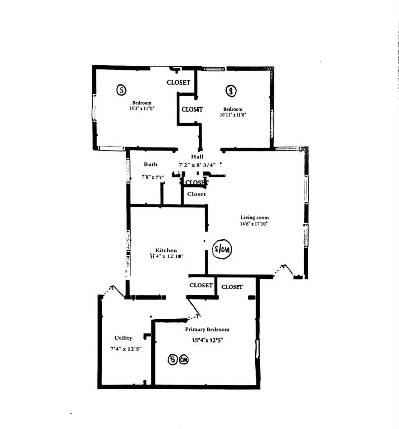 Floor plan of 7911 Carolwood Dr