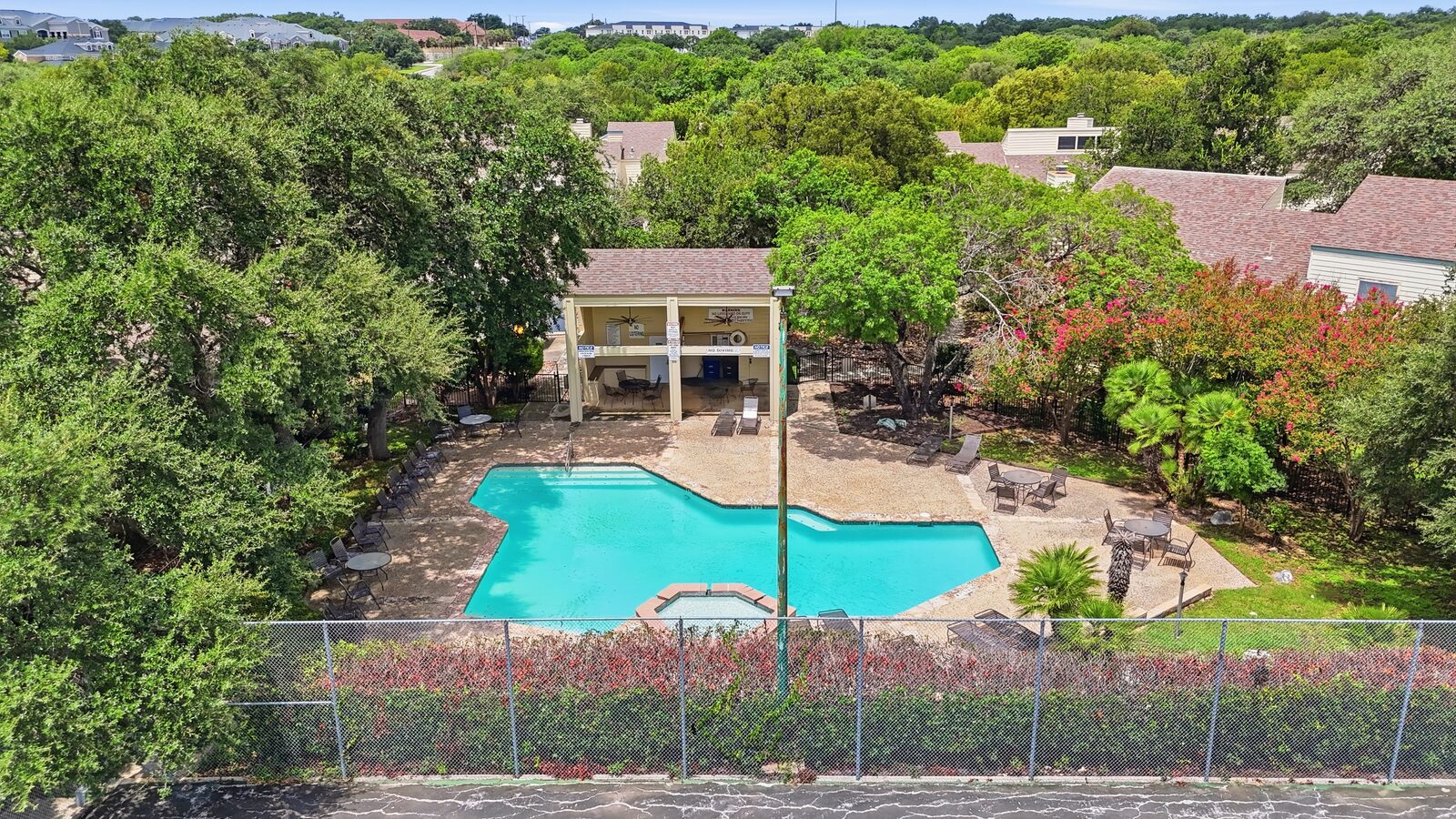 Aerial view of 8515 Echo Creek Lane and the Echo Creek community (photo 19 of 71)